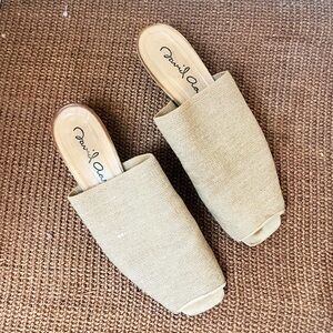 Original Spanish Peep Toe Mules - Size 9.5